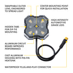 Load image into Gallery viewer, Diode Dynamics Stage Series SXS Rock Light Installer Kit - White Diffused M8 (4-pack)