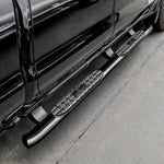 Load image into Gallery viewer, Westin 19-20 Chevrolet/GMC Silverado/Sierra 1500 Double Cab PRO TRAXX 4 Oval Nerf Step Bars - Black