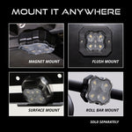 Load image into Gallery viewer, Diode Dynamics Stage Series SXS Rock Light Installer Kit RGBW M8 (4-pack)