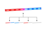 Load image into Gallery viewer, Abrams Unity Series 8X Dual Color LED Light Stick - Red/Blue/White