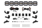 Load image into Gallery viewer, Diode Dynamics Prinsu/Sherpa Roof Racks- SS5 7-Pod CrossLink Mounting Kit - Pro White Combo