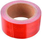 Load image into Gallery viewer, Abrams 2" in x 30' ft Diamond Pattern Trailer Truck Conspicuity DOT Class 2 Reflective Safety Tape - Red