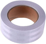 Load image into Gallery viewer, Abrams 2" in x 30' ft Diamond Pattern Trailer Truck Conspicuity DOT Class 2 Reflective Safety Tape - White
