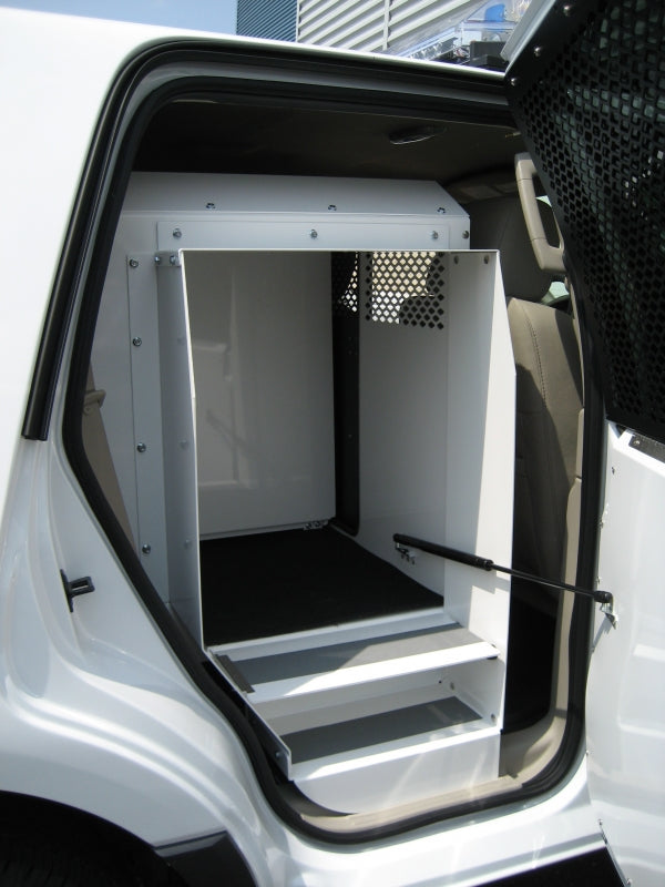 Havis Dual White K9 Transport SUV Divider Option YP Signal Corp