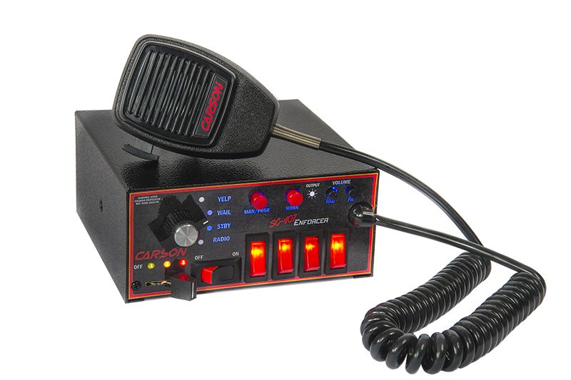 Carson SC-407 Enforcer Siren with Light Control – YP Signal Corp