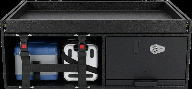 Custom webbing and high-security cabinet storage