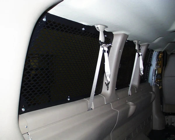 Havis Window Guard Kit, Interior-Mount for 1997-2025 Chevrolet G-Series Extended Length Van With Dual Swing Out Side Doors,15 Passenger, 8 Windows