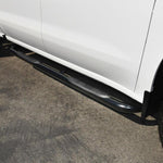 Load image into Gallery viewer, Westin 2019 Chevrolet Silverado/Sierra 1500 Crew Cab E-Series 3 Nerf Step Bars - Black