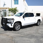 Load image into Gallery viewer, Westin 2019 Chevrolet Silverado/Sierra 1500 Crew Cab Platinum 4 Oval Nerf Step Bars - Black