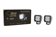 Diode Dynamics Stage Series C1 LED Pod - White SAE Fog Standard ABL (Pair)