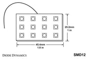Diode Dynamics LED Board SMD12 - Red (Pair)