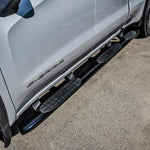 Load image into Gallery viewer, Westin 2019 Chevrolet Silverado Double Cab w/ 6.5in Bed PRO TRAXX 5 W2W Oval Nerf Step Bars - Black