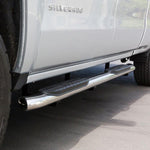 Load image into Gallery viewer, Westin 2014-2018 Chevy Silverado 1500 Crew Cab PRO TRAXX 5 Oval Nerf Step Bars - SS