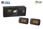 Load image into Gallery viewer, Diode Dynamics Stage Series 2 In LED Pod Sport - Yellow Flood Flush ABL (Pair)