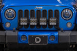 Load image into Gallery viewer, Diode Dynamics Jeep JK SS5 4-Pod CrossLink Grille Lightbar Kit Pro - White Combo