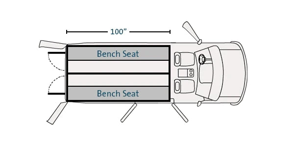 Havis Prisoner Transport Insert 100"  2 Compartment(s)