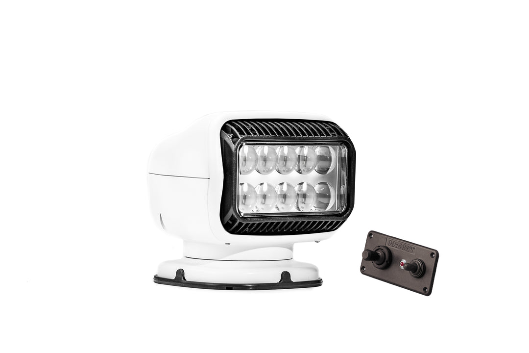 GOLIGHT LED SPOT PERMANENT HARD WIRED DASH MOUNT REMOTE WHITE