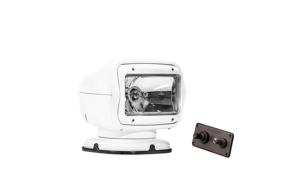 GOLIGHT GT HALOGEN 12 VOLT HALOGEN PERMANENT HARD WIRED DASH MOUNT REMOTE WHITE