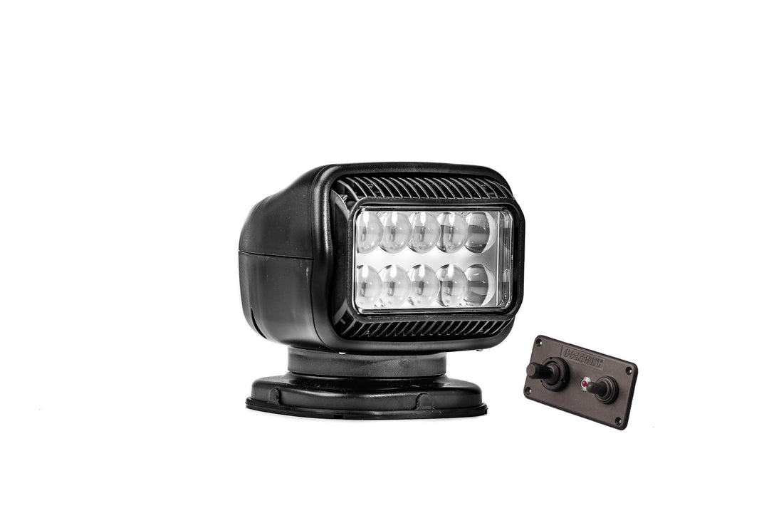 GOLIGHT LED SPOT PERMANENT HARD WIRED DASH MOUNT REMOTE BLACK