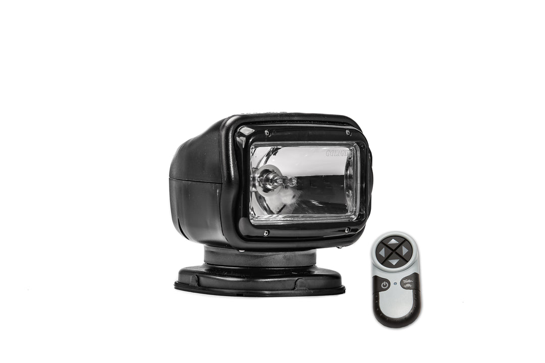 GOLIGHT GT HALOGEN 12 VOLT HALOGEN PERMANENT HANDHELD WIRELESS REMOTE BLACK