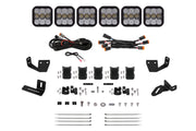 Diode Dynamics Prinsu/Sherpa Roof Racks SS5 6-Pod CrossLink Mounting Kit - Sport White Combo