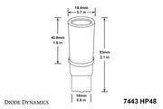 Diode Dynamics 7443 LED Bulb HP48 LED - Amber (Single)