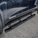 Load image into Gallery viewer, Westin 19-20 Chevrolet Silverado/GMC Sierra 1500 Double Cab PRO TRAXX 5 Oval Nerf Step Bars - Black