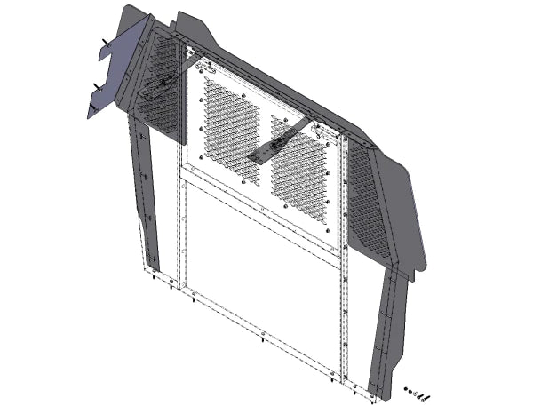 Havis Front Partition Filler Panel Kit  for 2008-2025 Chevrolet G-Series With Sliding Doors