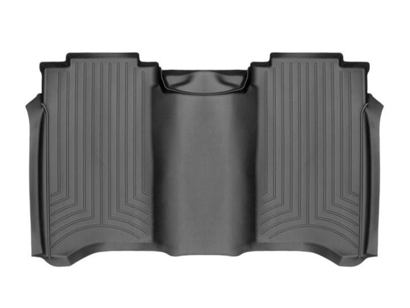 WeatherTech 2017+ Nissan Titan / Titan XD Rear FloorLiner - Black (Crew Cab; Fits Both Vinyl/Carpet)
