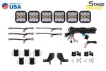 Load image into Gallery viewer, Diode Dynamics Bronco SS5 6-Pod CrossLink Grille Lightbar Kit Pro - White Combo