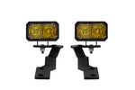 Load image into Gallery viewer, Diode Dynamics 16-21 Toyota Tacoma Stage Series 2in LED Ditch Light Kit - Yellow Pro Combo
