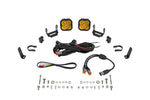 Load image into Gallery viewer, Diode Dynamics SS3 LED Bumper 1 1/2 In Roll Bar Kit Sport - Yellow SAE Fog (Pair)