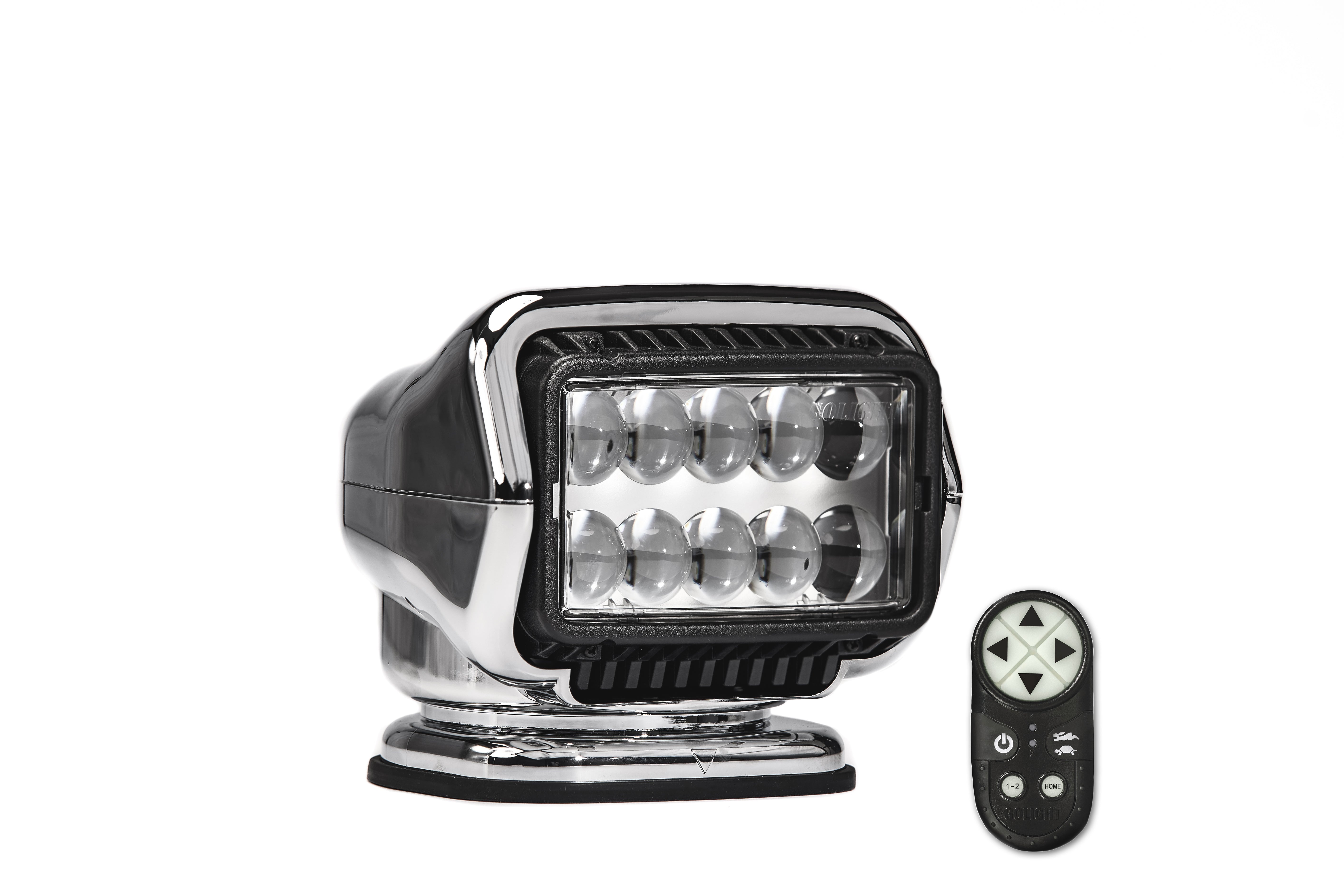 GOLIGHT LED SPOT PERMANENT WIRELESS HANDHELD REMOTE CHROME – YP Signal Corp