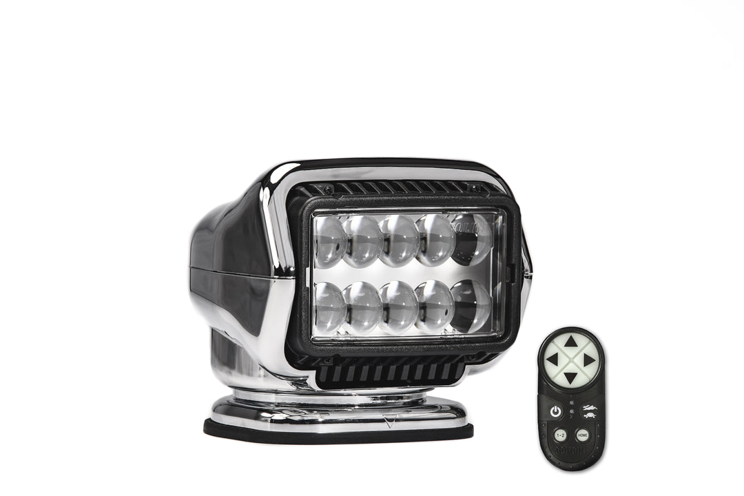 GOLIGHT STRYKER ST LED 12 VOLT LED PORTABLE / MAGNETIC BASE WIRELESS HANDHELD REMOTE CHROME