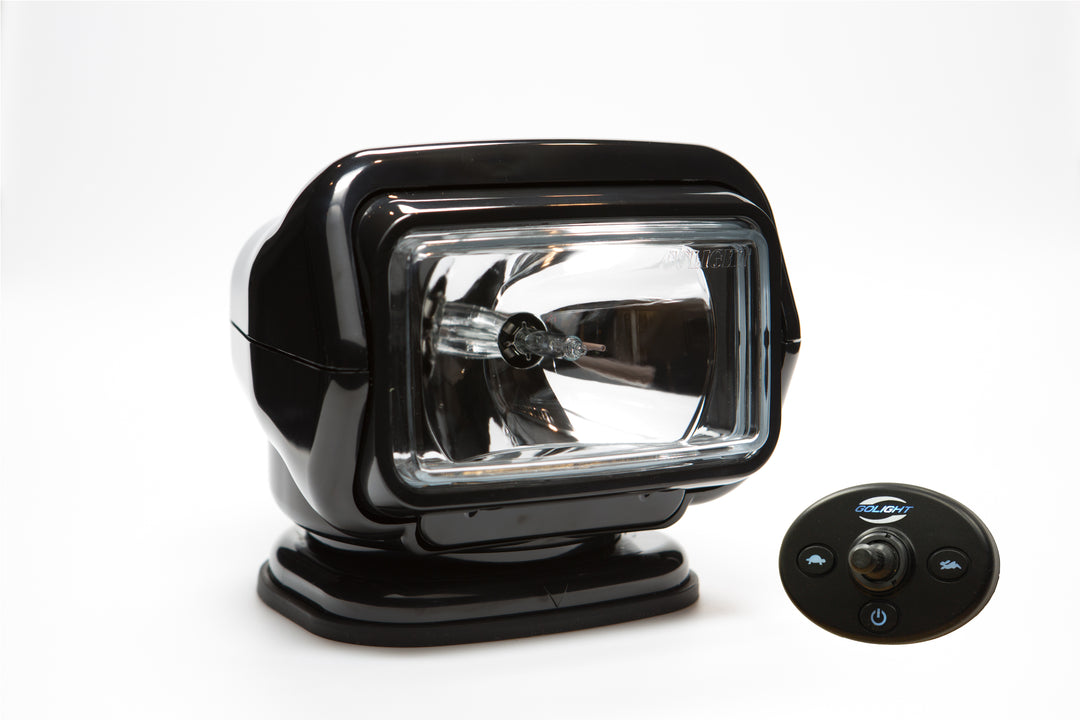 GOLIGHT HALOGEN PERMANENT HARD WIRED DASH MOUNT REMOTE-20' HARNESS BLACK