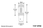 Load image into Gallery viewer, Diode Dynamics 1157 LED Bulb XP80 LED - Amber Four
