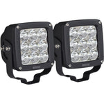 Load image into Gallery viewer, Westin Axis LED Auxiliary Light 4.5 inch x 4.5 inch Square Spot w/3W Osram (Set of 2) - Black