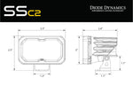 Load image into Gallery viewer, Diode Dynamics Stage Series 2 In Roll Bar Chase Light Kit SSC2 Pro - Yellow (Pair)