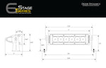 Load image into Gallery viewer, Diode Dynamics 6 In LED Light Bar Single Row Straight SS6 - Amber Wide Light Bar (Pair)