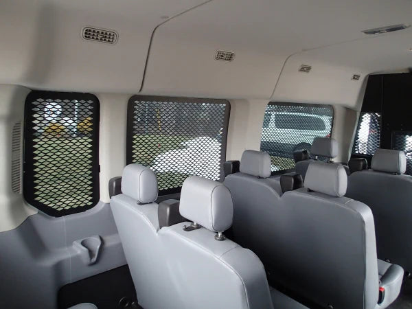 Havis Window Guard Kit, Interior-Mount For 2015-2025 Ford Transit Van With Medium Roof, 148"Wheel Base & Passenger Sliding Door