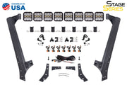 Diode Dynamics Stage Series Windshield Bracket Kit for 07-18 Jeep JK Wrangler (No Lights)