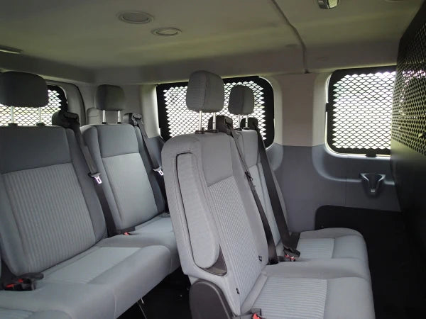 Havis Window Guard Kit, Interior-Mount for 2015-2025 Ford Transit Van With Low Roof, 130" Wheel Base, Dual Swing Out Side Doors, & 7 Windows