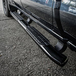 Load image into Gallery viewer, Westin 19-20 Chevrolet Silverado/GMC Sierra 1500 Double Cab PRO TRAXX 5 Oval Nerf Step Bars - Black