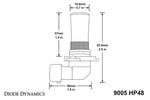 Load image into Gallery viewer, Diode Dynamics 9005 HP48 LED Bulb - Cool - White (Pair)
