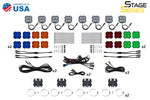 Load image into Gallery viewer, Diode Dynamics Stage Series SXS Rock Light Installer Kit - White Diffused M8 (8-pack)