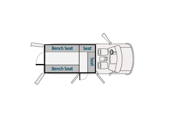 Havis Prisoner Transport Insert 120"  2 Compartment(s)