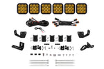 Load image into Gallery viewer, Diode Dynamics Prinsu/Sherpa Roof Racks SS5 6-Pod CrossLink Mounting Kit - Sport Yellow Driving