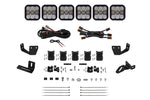 Load image into Gallery viewer, Diode Dynamics Prinsu/Sherpa Roof Racks- SS5 7-Pod CrossLink Mounting Kit - Sport Yellow Driving
