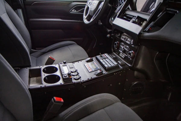 Havis Vehicle-Specific 22" Angled Console For 2021-2024 Chevrolet Tahoe Police Pursuit Vehicle