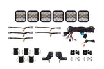 Load image into Gallery viewer, Diode Dynamics Bronco SS5 6-Pod CrossLink Grille Lightbar Kit Pro - White Combo